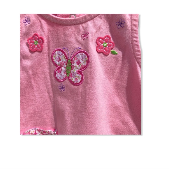 🍍6 Month NWT Agabang Pink Floral Tee & Shorts Set - Picture 2 of 6